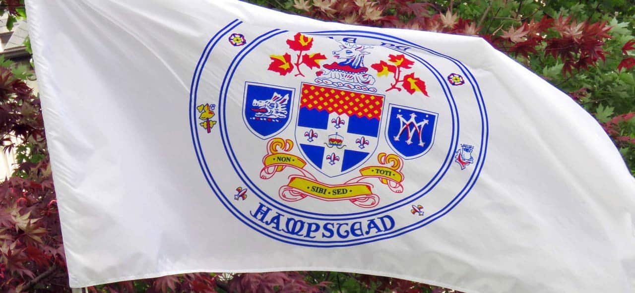 Hampstead flag with Hampstead crest
