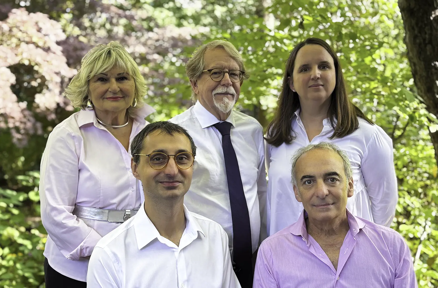 Team Imagine Hampstead. From left to right: Doris Steinberg, William Steinberg, Vanessa Blandford (top row), Luc Vernes, Norman Levine (bottom row)